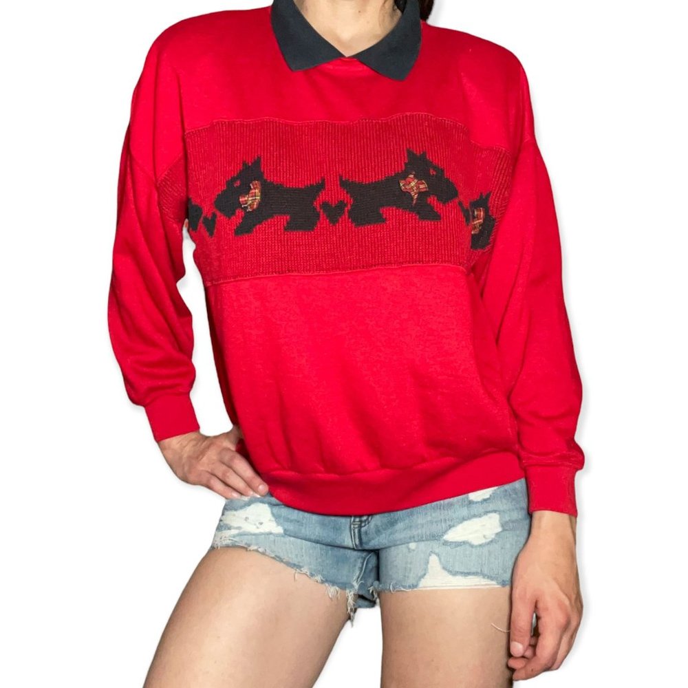 VTG Scottie Dog Sweater